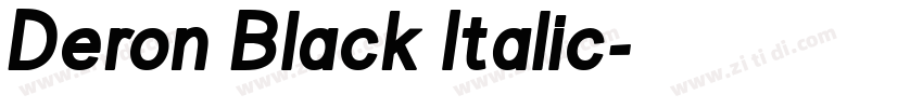 Deron Black Italic字体转换